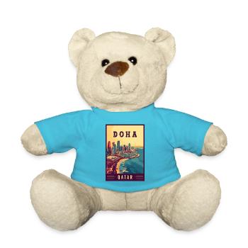 Entdecken Sie die Skyline der Wüstenstadt von Doha in Katar - Teddy - Atollblau - Vorne