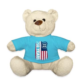Style rouille du drapeau américain 1776–2026 - Nounours - bleu outremer - Devant