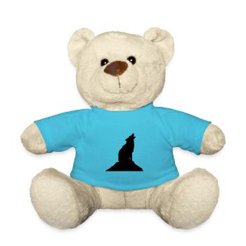 Loup Loup-Garou Silhouette - Nounours - bleu outremer - Devant