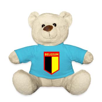 Drapeau BELGIUM - Nounours - bleu outremer - Devant