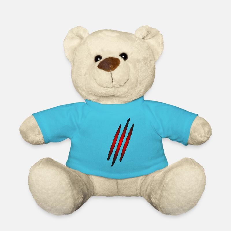 Kratzer von Klauen - Teddy - Atollblau