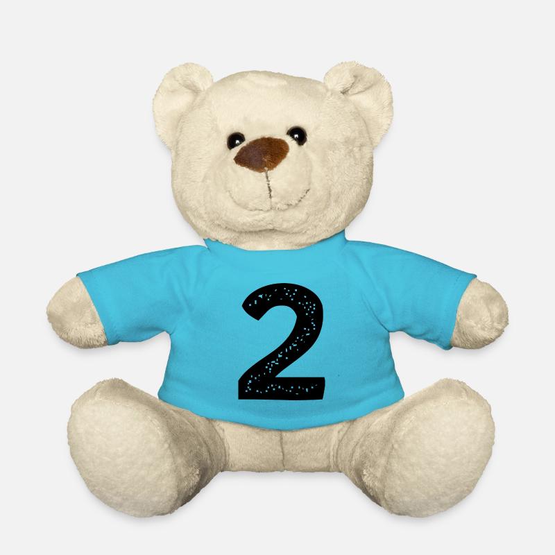 Maillot numéro 2 - Nounours - bleu outremer