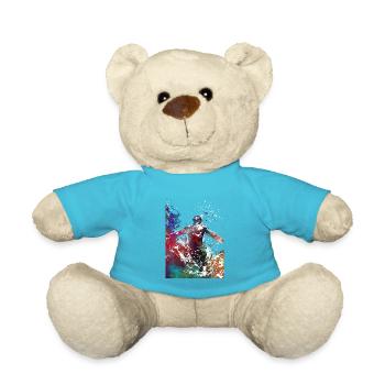 Schwimmer Sport Kunst #swimmer #sport - Teddy - Atollblau - Vorne