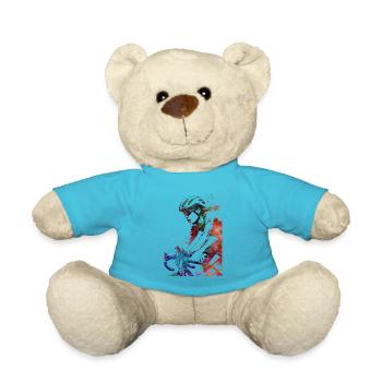 Cycling Bike sport article #cycling #sport #biking - Teddy Bear - atoll blue - Front