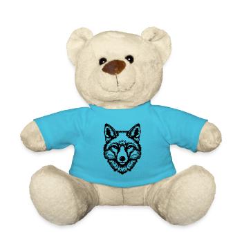 Fox Foxes - Teddy Bear - atoll blue - Front