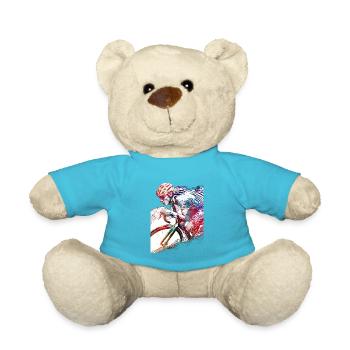 Radfahren Radsport Kunst #cycling - Teddy - Atollblau - Vorne