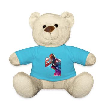 Boxing sport #boxing - Teddy Bear - atoll blue - Front