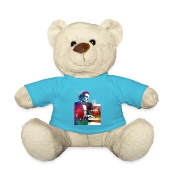 Pianiste art musical - Nounours - bleu outremer - Devant