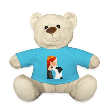 Je t’aime chien - Nounours - bleu outremer - Devant