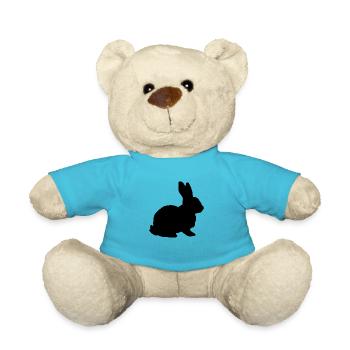 Rabbit - Teddy Bear - atoll blue - Front