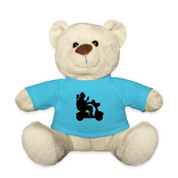 Elektrischer Rollstuhl Rollstuhlfahrer Behinderter - Teddy - Atollblau - Vorne