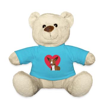 Podenco avec coeur - Nounours - bleu outremer - Devant