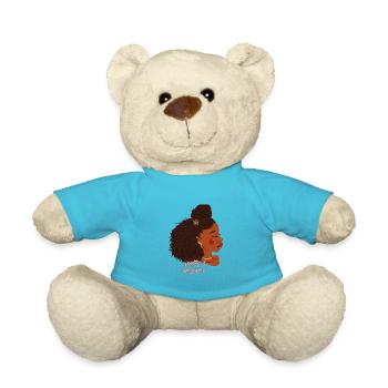 pretty and dangerous schwarze frau mit afro - Teddy - Atollblau - Vorne