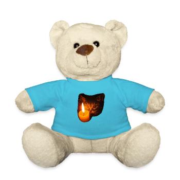 ZoffArt CAT & CANDLE - Teddy - Atollblau - Vorne