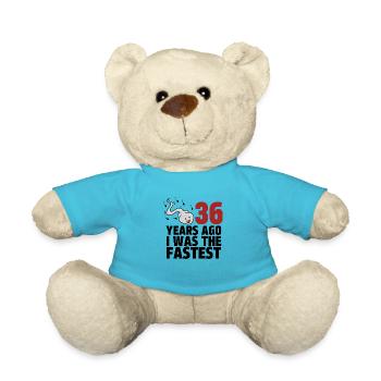 Vor 36 Jahren war ich der Schnellste - Teddy - Atollblau - Vorne