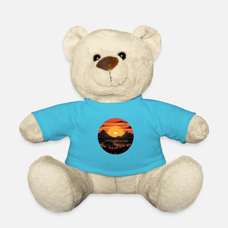 Desert Sunset - Teddy Bear - atoll blue