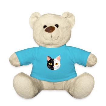 Schnurren und Miauen - Teddy - Atollblau - Vorne