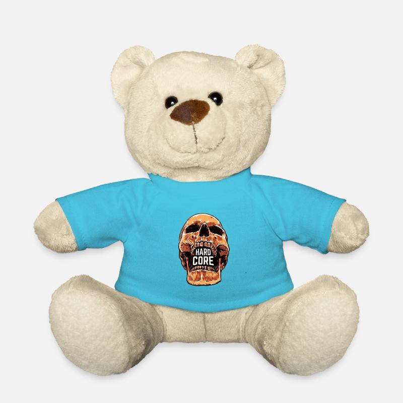 Hard-Core Gabber Schädel - Teddy - Atollblau