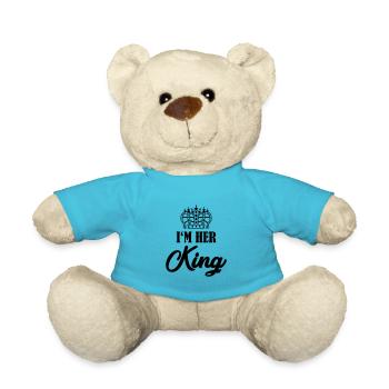 im her king - Teddy Bear - atoll blue - Front