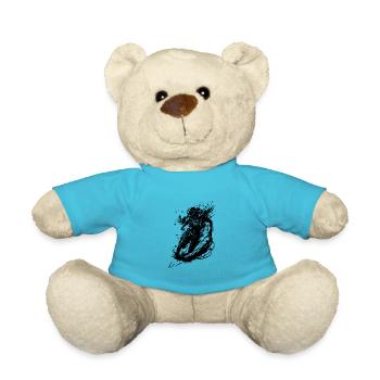 Vintage Astronaut in Unendlichkeit - Teddy - Atollblau - Vorne