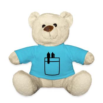 Shirt pens - Teddy Bear - atoll blue - Front