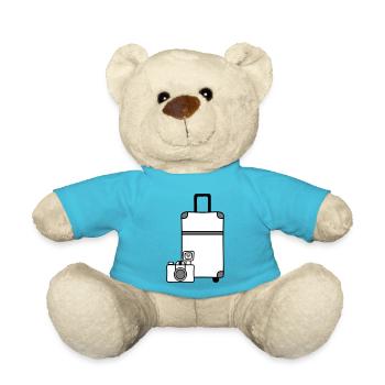 Kamera Koffer Reise Liebe - Teddy - Atollblau - Vorne