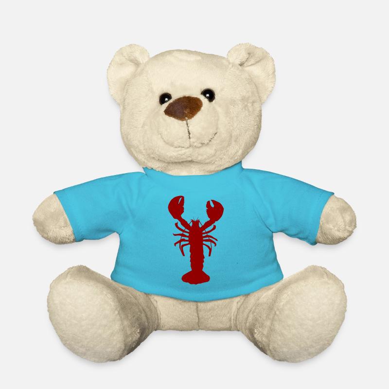 Lobster red - Teddy - Atollblau