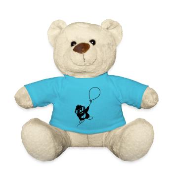 Sky Balloon Pingouin volant - Nounours - bleu outremer - Devant