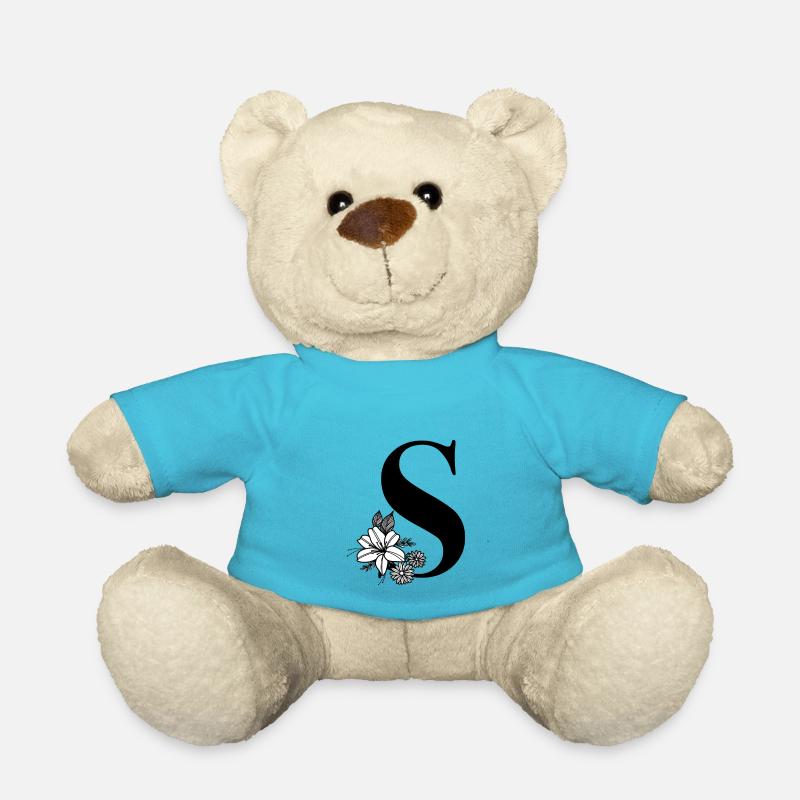 Buchstabe S - Teddy - Atollblau
