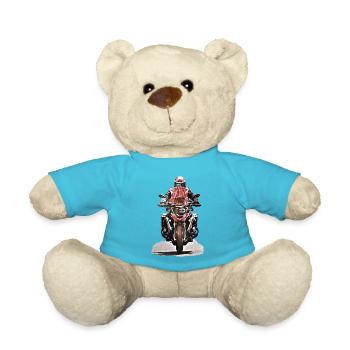 GS Motorradfahrer - Teddy - Atollblau - Vorne