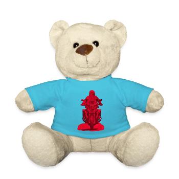 GS Motorcyclists - Teddy Bear - atoll blue - Front