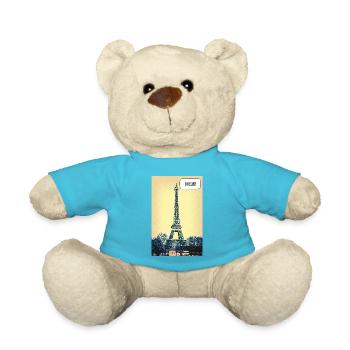 Eiffel Pop Art Paris - Teddy - Atollblau - Vorne