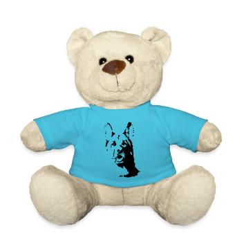 Deutscher Schäferhund von vorn - Teddy - Atollblau - Vorne