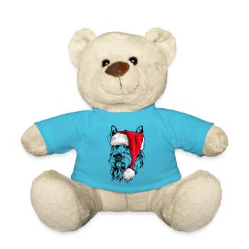 Santa BERGER PICARD Weihnachten Hunde Wilsigns - Teddy - Atollblau - Vorne