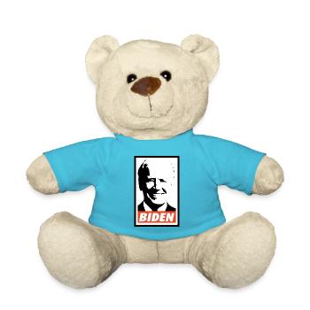Joe Biden - Teddy Bear - atoll blue - Front