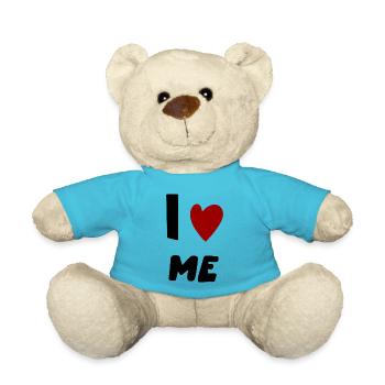 I ❤️ ME - Teddy Bear - atoll blue - Front