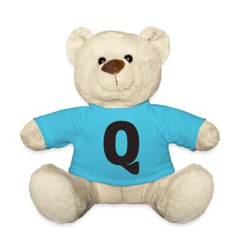 Q - Teddy Bear - atoll blue - Front