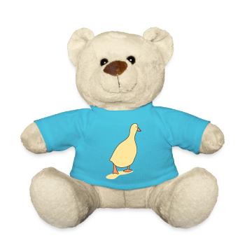 Duck bird 3 - Teddy Bear - atoll blue - Front