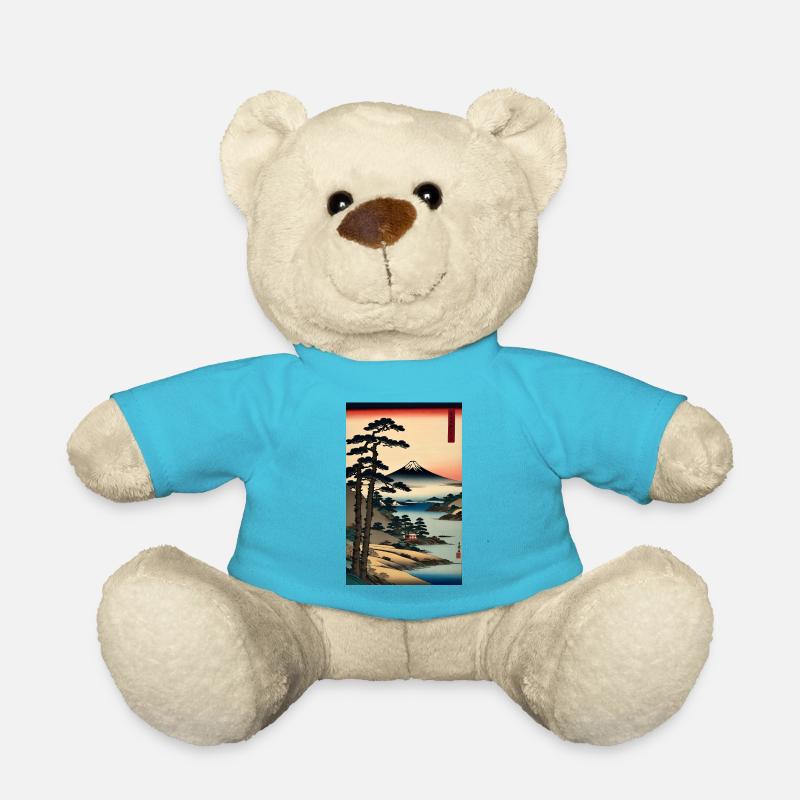Traditionelle Japanische Kunst I - Teddy - Atollblau