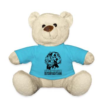 Caille allemande La vie de chien est meilleure Dog Wilsigns - Nounours - bleu outremer - Devant