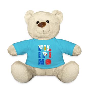 Philippines drapeau philippin fierté je cadeau - Nounours - bleu outremer - Devant