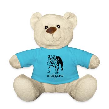 Bouledogue anglais papa Englische Bulldogge Wilsigns - Nounours - bleu outremer - Devant