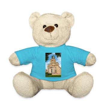 Gothenburg Cathedral Gothenburg City Sweden - Teddy Bear - atoll blue - Front