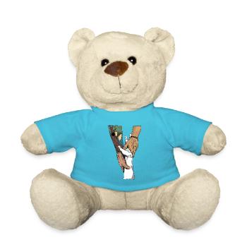holding on - Teddy Bear - atoll blue - Front