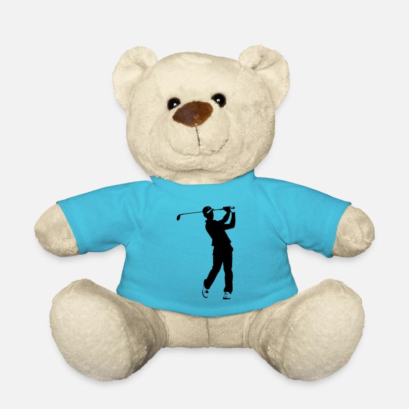 Golf Player - Sports Sticker - Teddy - Atollblau