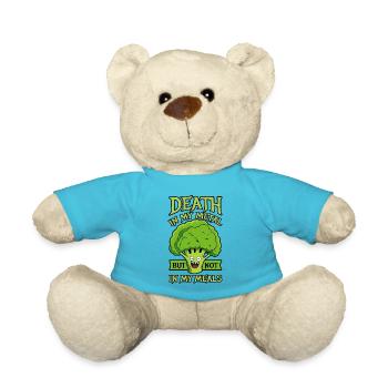 Death in my metal but not in my meals - Vegan - Teddy - Atollblau - Vorne