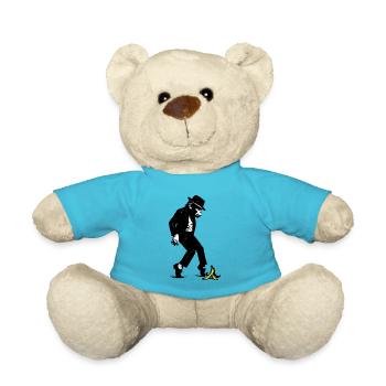 Monkey with hat - Teddy Bear - atoll blue - Front