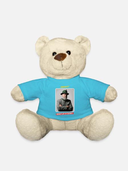 Obacht! Grantler im Dienst - Bayern Spruch - Teddy - Atollblau