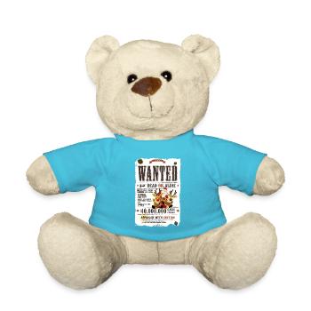 Père Noël recherché par l’autorité de Noël - Nounours - bleu outremer - Devant