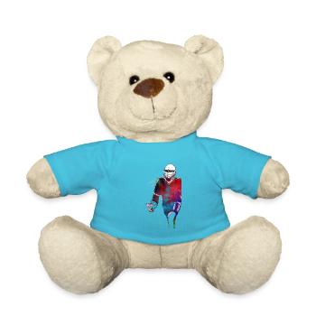 L’art sportif de la crosse #lacrosse #sport - Nounours - bleu outremer - Devant